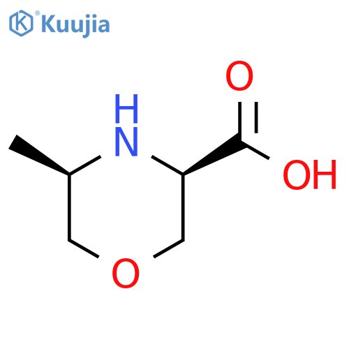 3-Morpholinecarboxylic acid, 5-methyl-, (3R,5R)-rel- structure