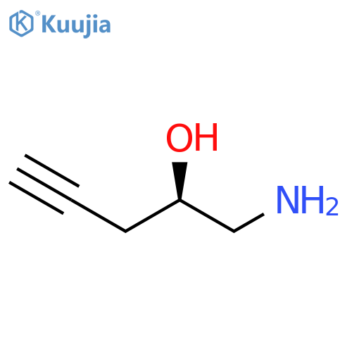4-Pentyn-2-ol, 1-amino-, (2R)- structure
