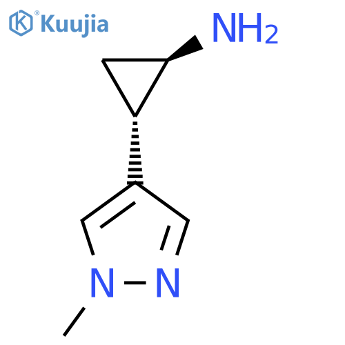 (1R,2S)-2-(1-Methyl-1H-pyrazol-4-yl)cyclopropan-1-amine structure