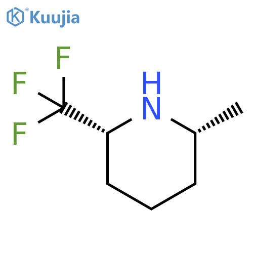 Piperidine, 2-methyl-6-(trifluoromethyl)-, (2R,6R)-rel- structure