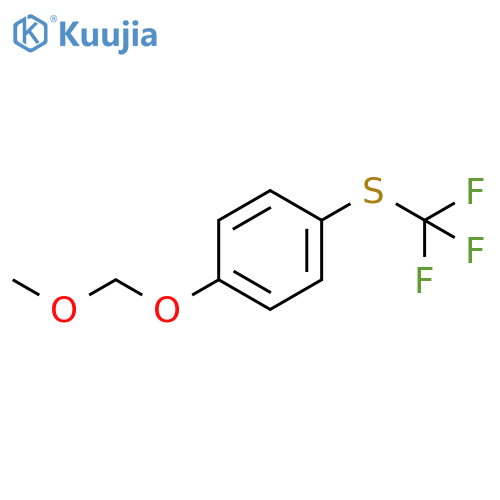 (4-(Methoxymethoxy)phenyl)(trifluoromethyl)sulfane structure