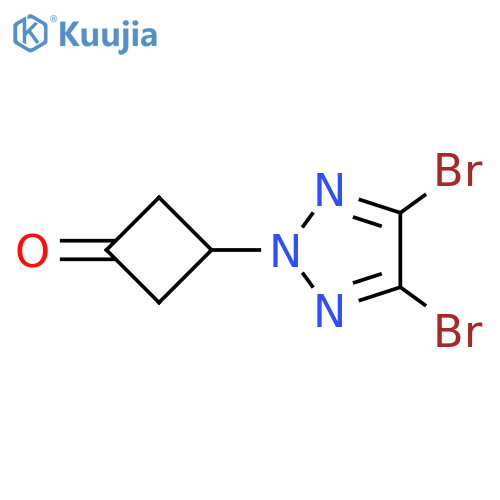 3-(4,5-Dibromo-2H-1,2,3-triazol-2-yl)cyclobutanone structure