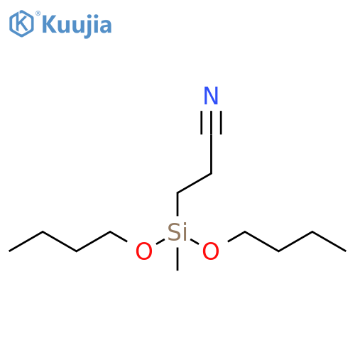 propanenitrile, 3-(dibutoxymethylsilyl)- structure