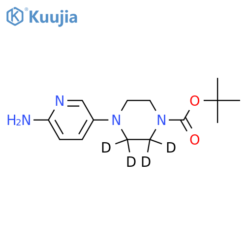 1-Boc-4-(6-aminopyridin-3-yl)piperazine-d4 structure
