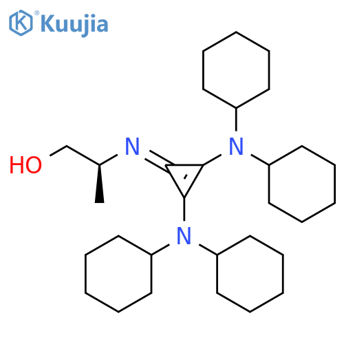 (2S)-2-[[2,3-Bis(dicyclohexylamino)-2-cyclopropen-1-ylidene]amino]-1-propanol structure