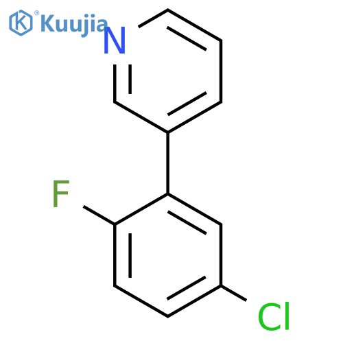 3-(5-Chloro-2-fluorophenyl)pyridine structure