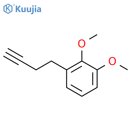 1-(But-3-yn-1-yl)-2,3-dimethoxybenzene structure