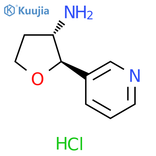 (2R,3S)-2-(3-pyridyl)tetrahydrofuran-3-amine;dihydrochloride structure