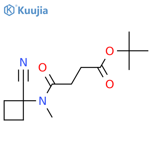 Tert-butyl 3-[(1-cyanocyclobutyl)(methyl)carbamoyl]propanoate structure