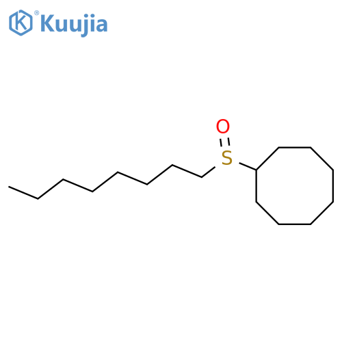 Cyclooctane, (octylsulfinyl)- structure