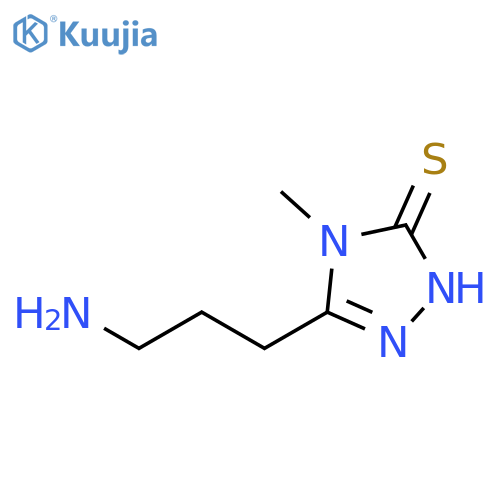 3H-1,2,4-Triazole-3-thione, 5-(3-aminopropyl)-2,4-dihydro-4-methyl- structure