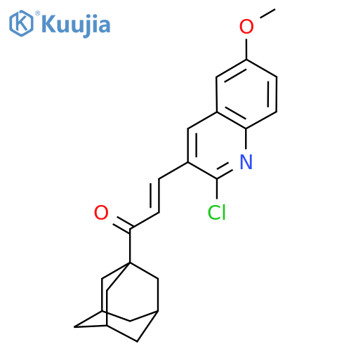 1-(Adamantan-1-yl)-3-(2-chloro-6-methoxyquinolin-3-yl)prop-2-en-1-one structure