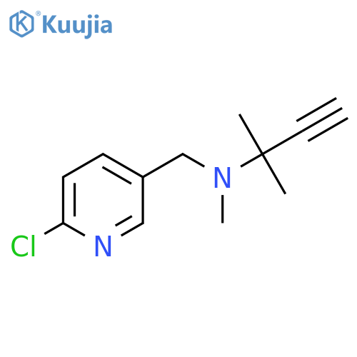 [(6-Chloropyridin-3-yl)methyl](methyl)(2-methylbut-3-yn-2-yl)amine structure