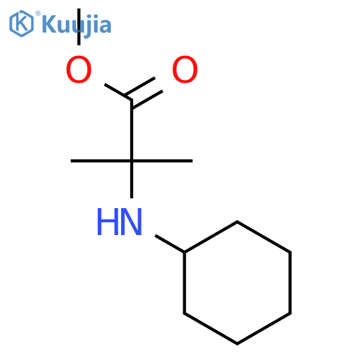 Alanine, N-cyclohexyl-2-methyl-, methyl ester structure