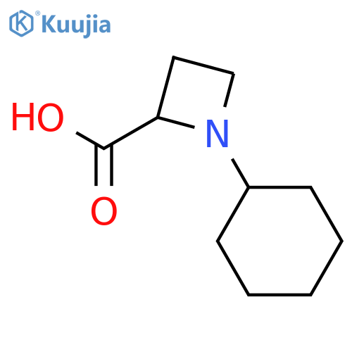1-cyclohexylazetidine-2-carboxylic acid structure