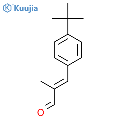 2-Propenal, 3-[4-(1,1-dimethylethyl)phenyl]-2-methyl-, (2E)- structure