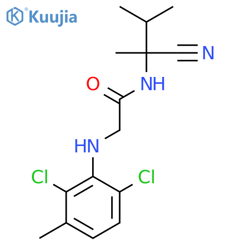 N-(1-cyano-1,2-dimethylpropyl)-2-[(2,6-dichloro-3-methylphenyl)amino]acetamide structure