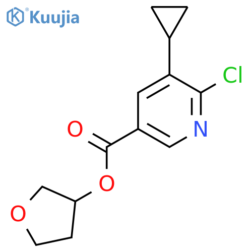 Oxolan-3-yl 6-chloro-5-cyclopropylpyridine-3-carboxylate structure