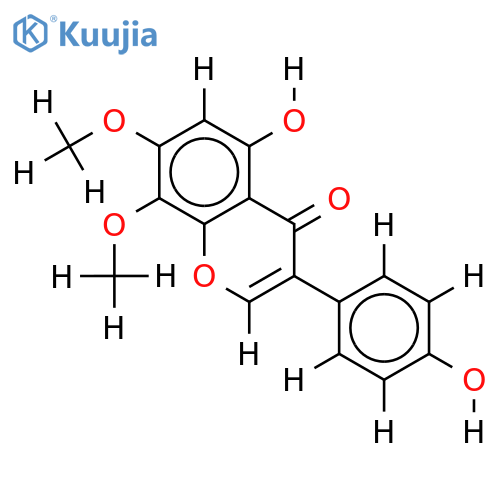 5,4'-Dihydroxy-7,8-dimethoxyisoflavon structure