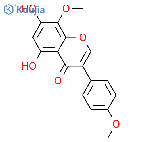 4H-1-Benzopyran-4-one,5,7-dihydroxy-8-methoxy-3-(4-methoxyphenyl)- structure