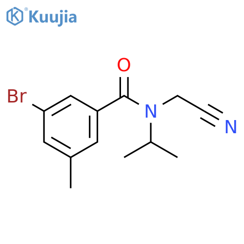 3-Bromo-N-(cyanomethyl)-5-methyl-N-(1-methylethyl)benzamide structure