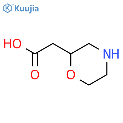 2-(Morpholin-2-yl)acetic Acid structure