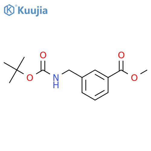 Methyl 3-(((tert-butoxycarbonyl)amino)methyl)benzoate structure