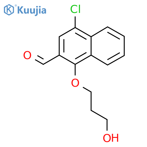 4-Chloro-1-(3-hydroxypropoxy)naphthalene-2-carbaldehyde structure