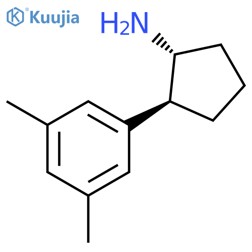 trans-2-(3,5-dimethylphenyl)cyclopentan-1-amine structure
