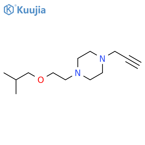 1-[2-(2-Methylpropoxy)ethyl]-4-(2-propyn-1-yl)piperazine structure