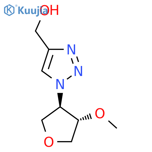 {1-[(3R,4S)-4-methoxyoxolan-3-yl]-1H-1,2,3-triazol-4-yl}methanol structure