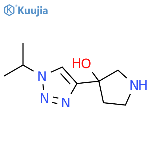 3-Pyrrolidinol, 3-[1-(1-methylethyl)-1H-1,2,3-triazol-4-yl]- structure