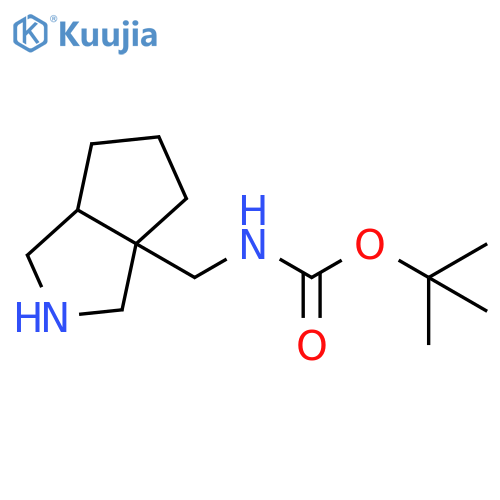 tert-butyl N-({octahydrocyclopenta[c]pyrrol-3a-yl}methyl)carbamate structure