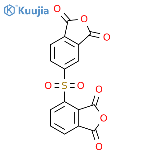 1,3-Isobenzofurandione, 4-[(1,3-dihydro-1,3-dioxo-5-isobenzofuranyl)sulfonyl]- structure