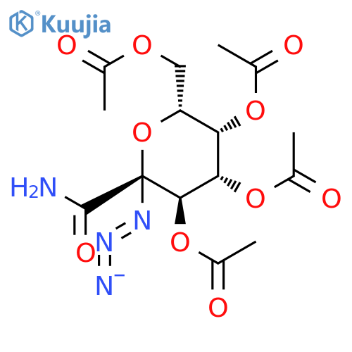 C-(2,3,4,6-Tetra-O-acetyl-1-azido-1-deoxy-a-D-galactopyranosyl)formamide structure