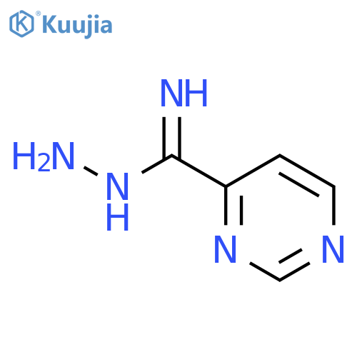 4-Pyrimidinecarboximidicacid, hydrazide structure