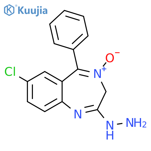 2H-1,4-Benzodiazepin-2-one, 7-chloro-1,3-dihydro-5-phenyl-,hydrazone, 4-oxide structure