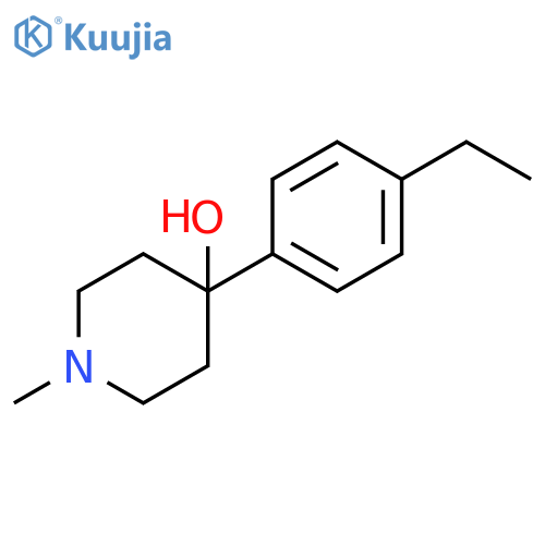 4-(4-ETHYLPHENYL)-1-METHYLPIPERIDIN-4-OL structure