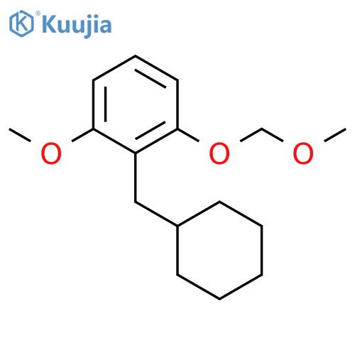 Benzene, 2-(cyclohexylmethyl)-1-methoxy-3-(methoxymethoxy)- structure
