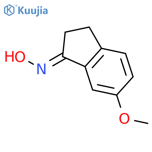 1H-Inden-1-one,2,3-dihydro-6-methoxy-, oxime structure