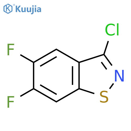 3-Chloro-5,6-difluoro-1,2-benzothiazole structure