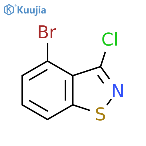 1,2-Benzisothiazole, 4-bromo-3-chloro- structure