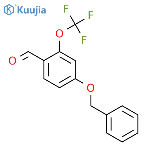 4-Phenylmethoxy-2-(trifluoromethoxy)benzaldehyde structure