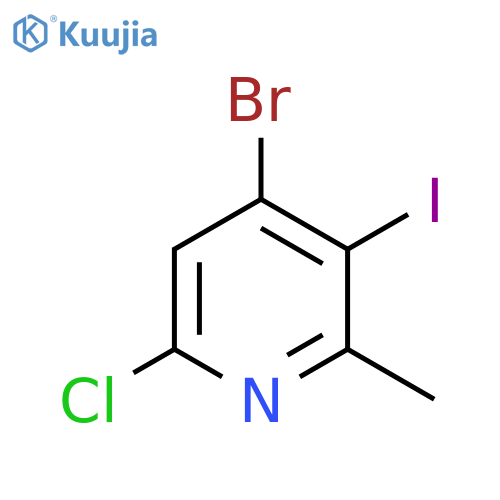 4-Bromo-6-chloro-3-iodo-2-methylpyridine structure