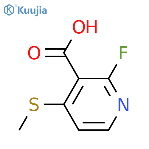 2-Fluoro-4-(methylsulfanyl)pyridine-3-carboxylic acid structure