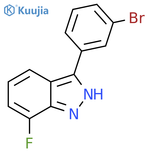 7-Fluoro-3-(3-bromophenyl)-1H-indazole structure
