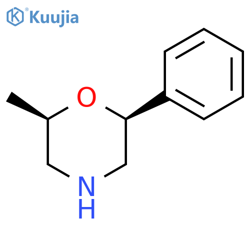 Morpholine, 2-methyl-6-phenyl-, (2R,6S)-rel- structure