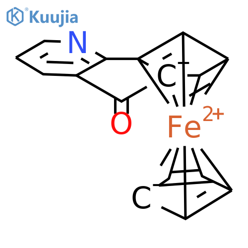 (η5-2,4-Cyclopentadien-1-yl)[(5a,6,7,8,8a-η)-(5aS)-5-oxopentaleno[1,2-b]pyridin-5a(5H)-yl]iron structure