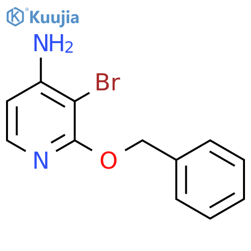 2-benzyloxy-3-bromo-pyridin-4-amine structure