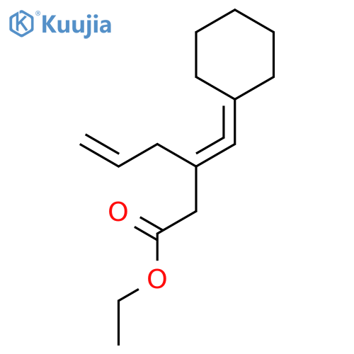 5-Hexenoic acid, 3-(cyclohexylidenemethylene)-, ethyl ester structure